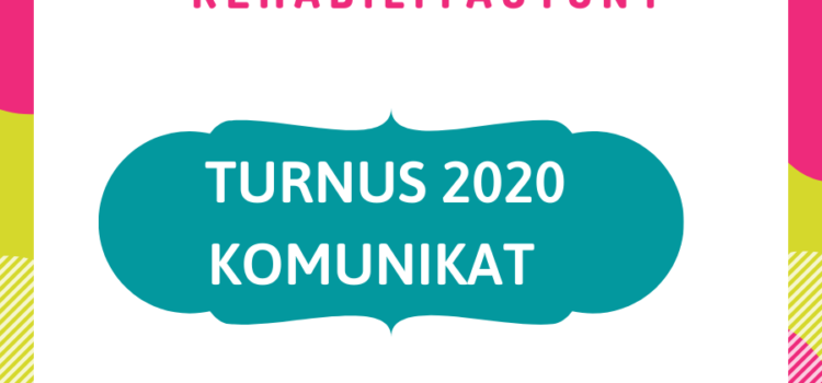 Komunikat – turnus 2020