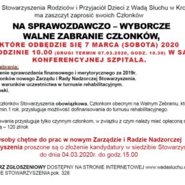 Walne zebranie – marzec 2020