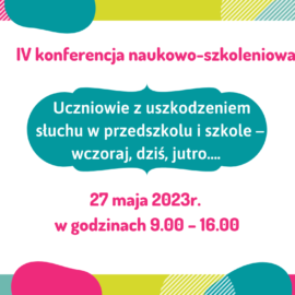 Konferencja naukowo-szkoleniowa